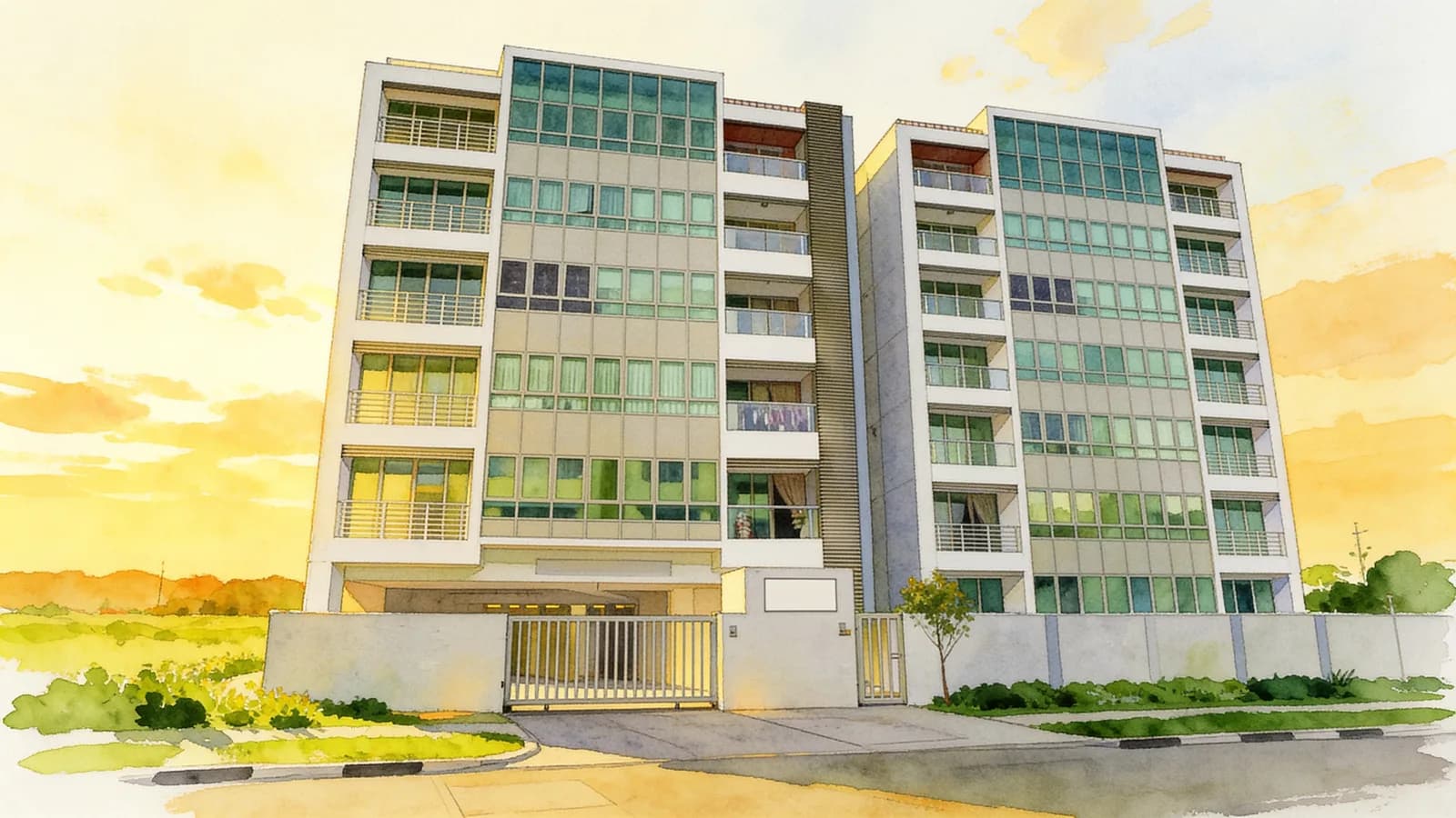 The Midas, an 8-storey apartment in Geylang. Illustration is AI-generated.