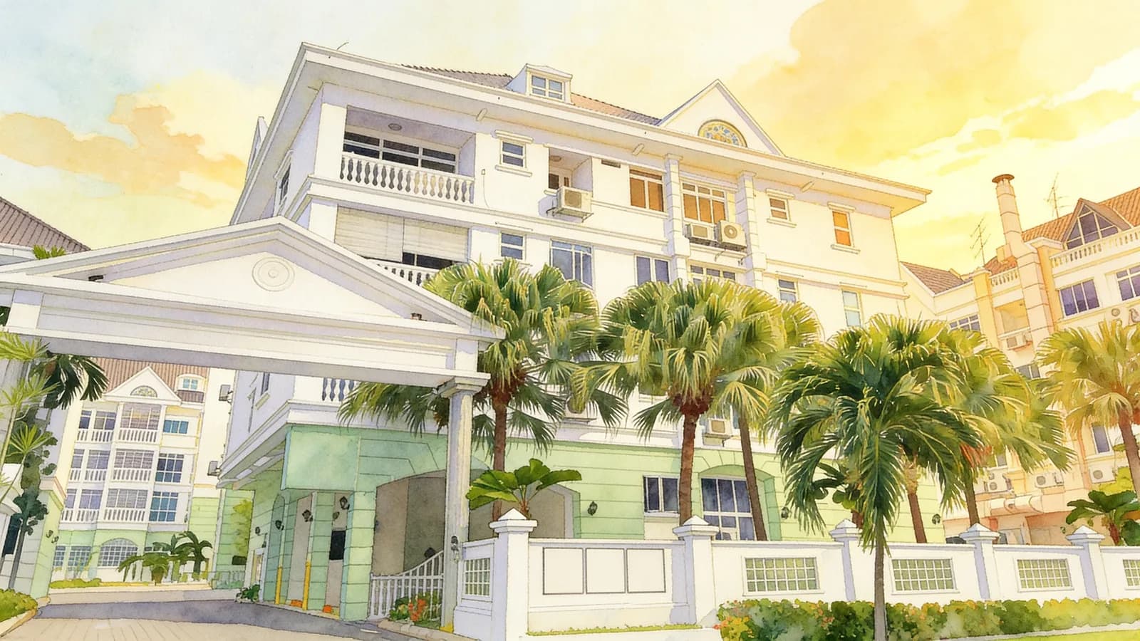 Crescendo Park, a condominium in Bedok. Illustration is AI-generated.