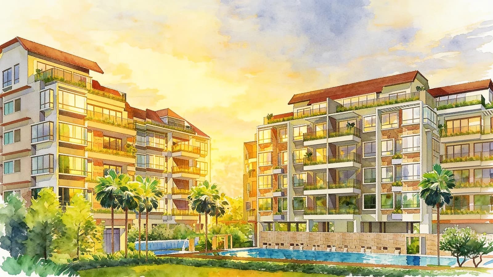 The Bale, a 5-storey apartment in Bedok. Illustration is AI-generated.