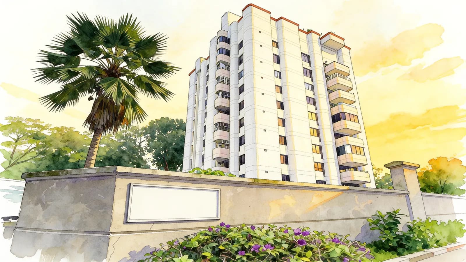 The Belmont, a condominium in Bukit Timah. Illustration is AI-generated.