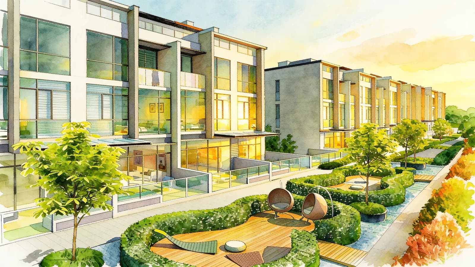 Belgravia Green, a 5-storey development. Illustration is AI-generated.