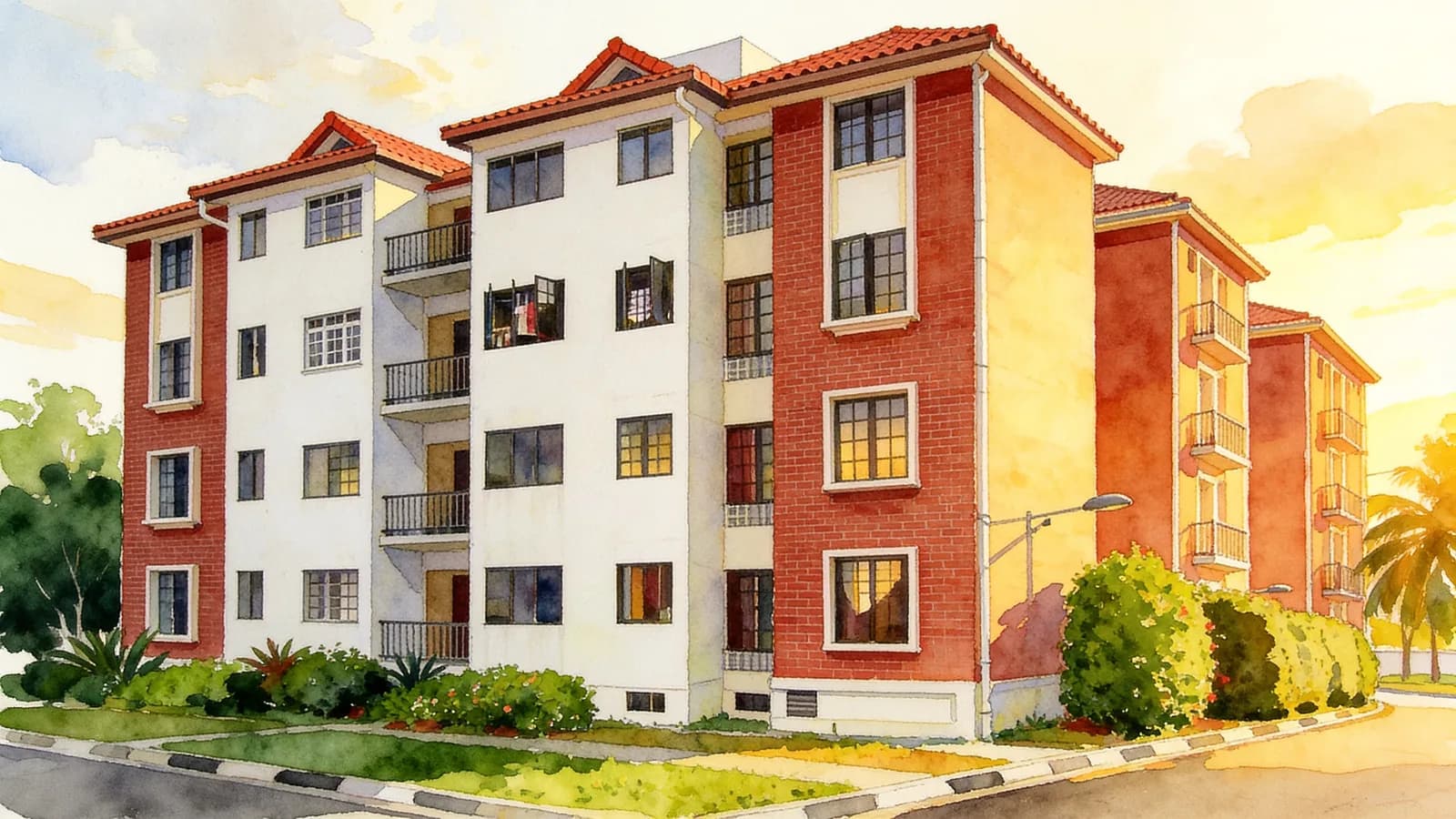 Chapel Lodge, a 4-storey condominium in Marine Parade. Illustration is AI-generated.