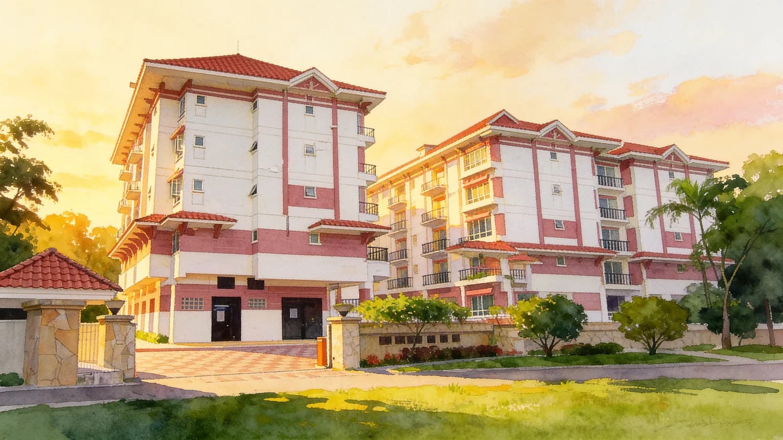 Le Wood, a condominium in Bukit Panjang. Illustration is AI-generated.
