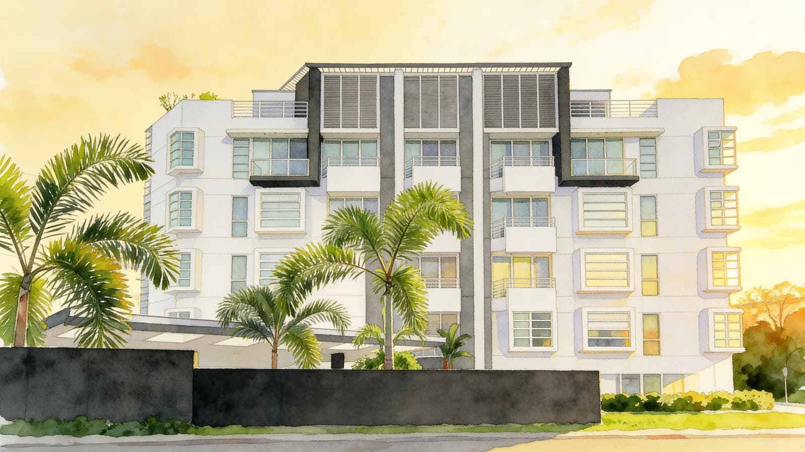 Poshgrove East, a 5-storey condominium in Bedok. Illustration is AI-generated.