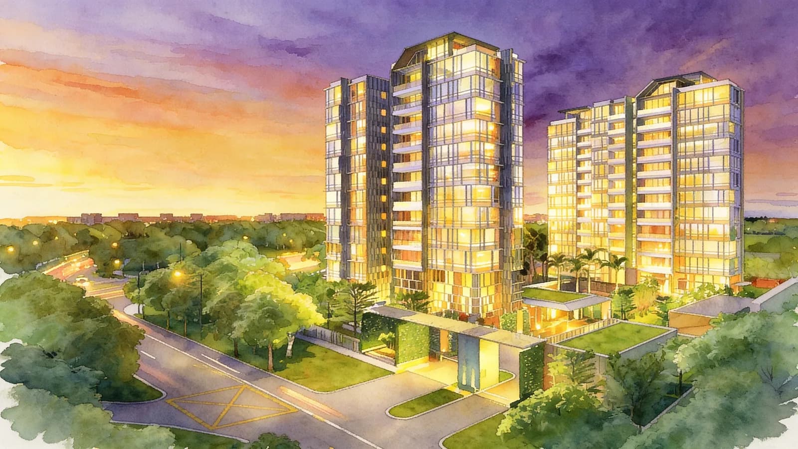One Balmoral, a 12-storey condominium in Tanglin. Illustration is AI-generated.