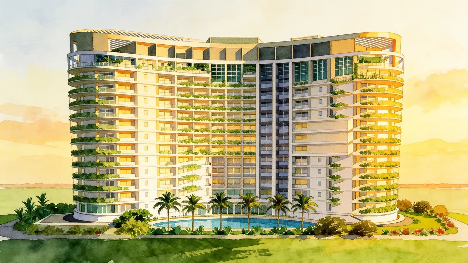 11 Amber Road, an apartment in Marine Parade. Illustration is AI-generated.