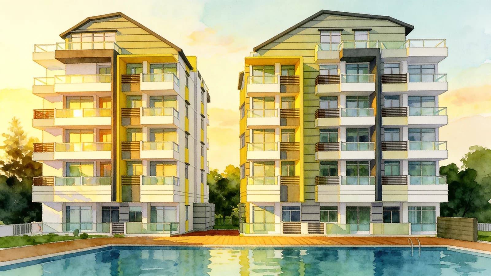 Suites @ Paya Lebar, a 5-storey condominium in Hougang. Illustration is AI-generated.