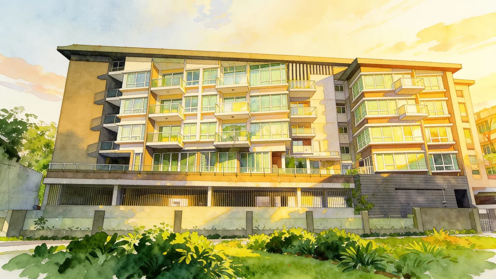 Mackenzie 88, a 7-storey apartment in Rochor. Illustration is AI-generated.
