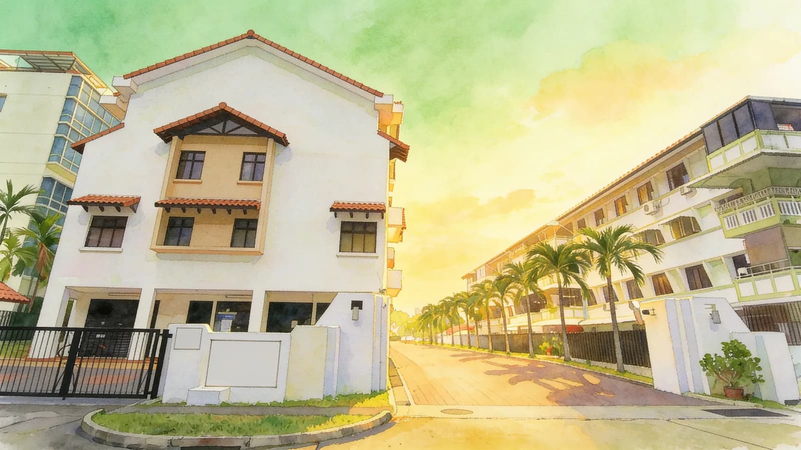 Marine Meadows, an apartment in Marine Parade. Illustration is AI-generated.