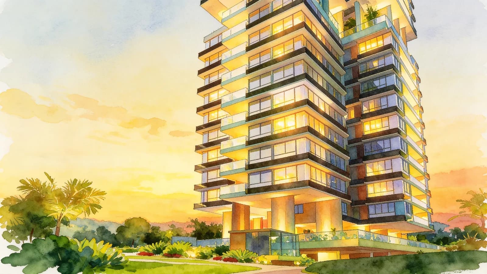 Regent Residences, a condominium in Kallang. Illustration is AI-generated.