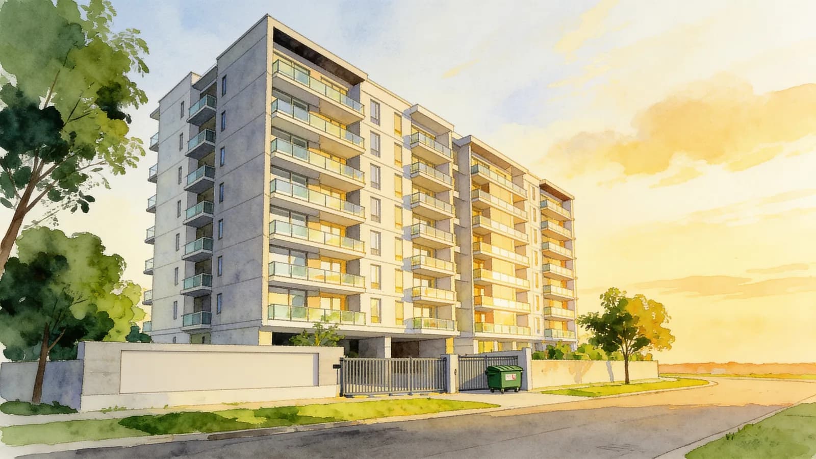 Paterson Linc, a 10-storey condominium in River Valley. Illustration is AI-generated.
