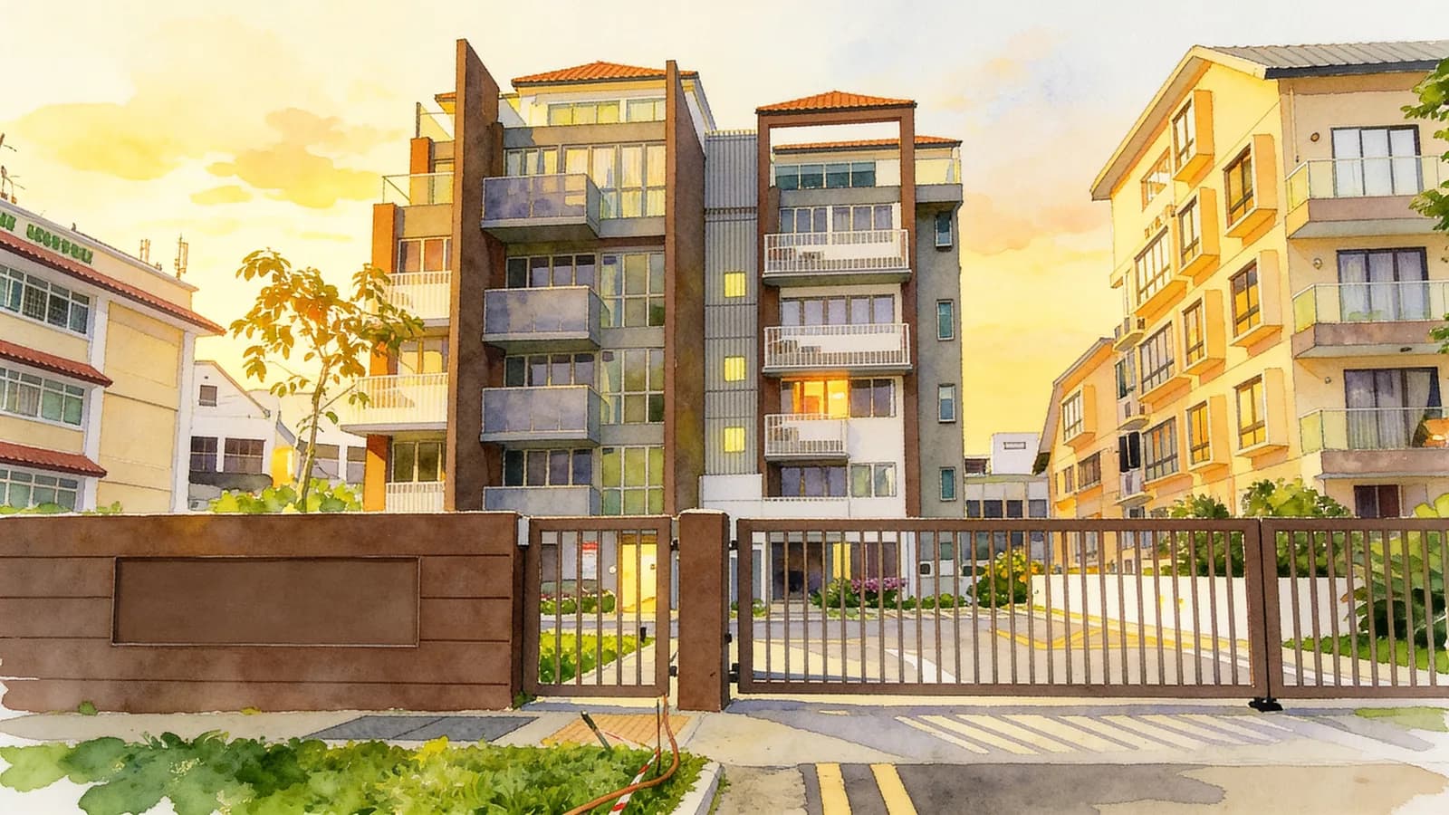 Suites @ Braddell, a 2-storey apartment in Serangoon. Illustration is AI-generated.