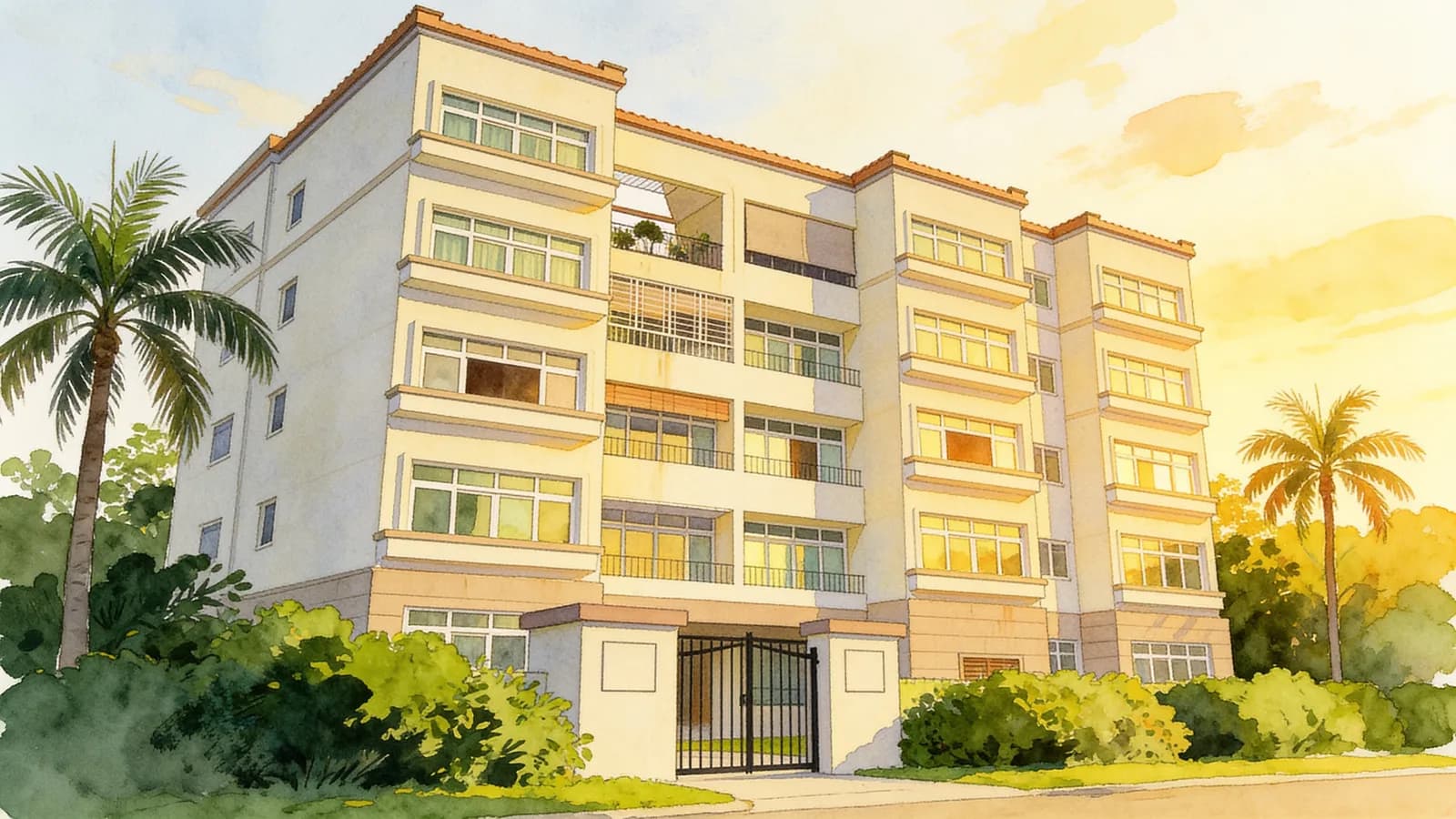 Taipan Regency, an apartment in Marine Parade. Illustration is AI-generated.