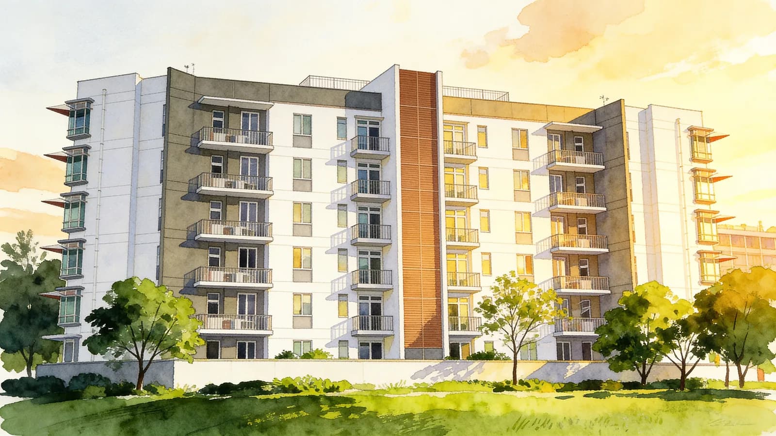 West-N, a condominium in Queenstown. Illustration is AI-generated.