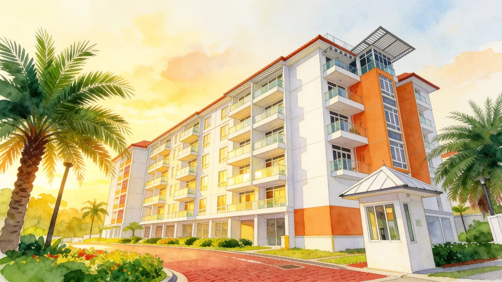Palm Vista, a condominium in Bedok. Illustration is AI-generated.