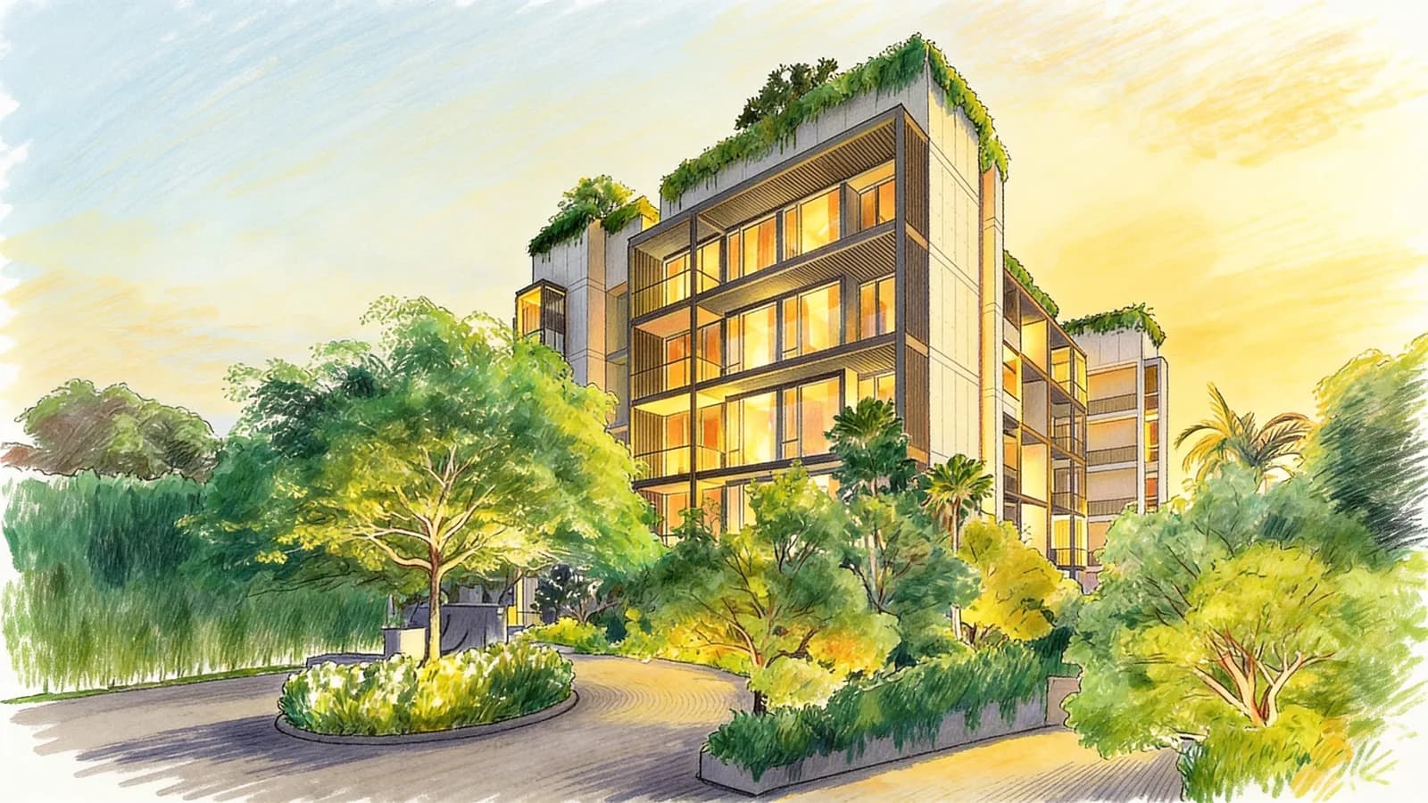 Jervois Privé, a 5-storey condominium in Tanglin. Illustration is AI-generated.