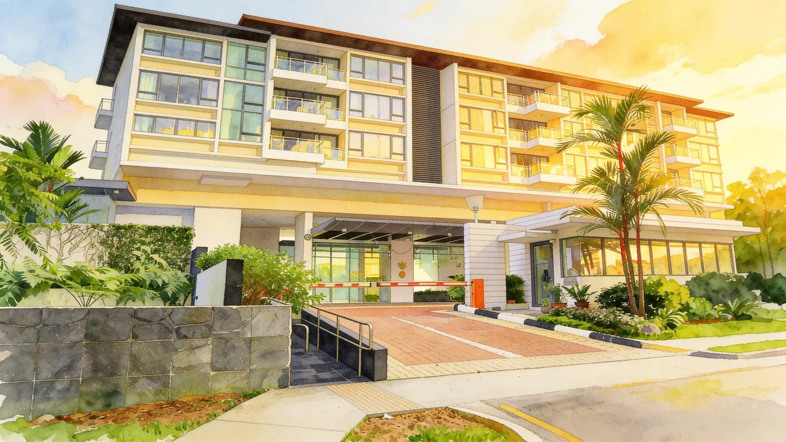 The Beacon, a 23-storey apartment in Bukit Merah. Illustration is AI-generated.