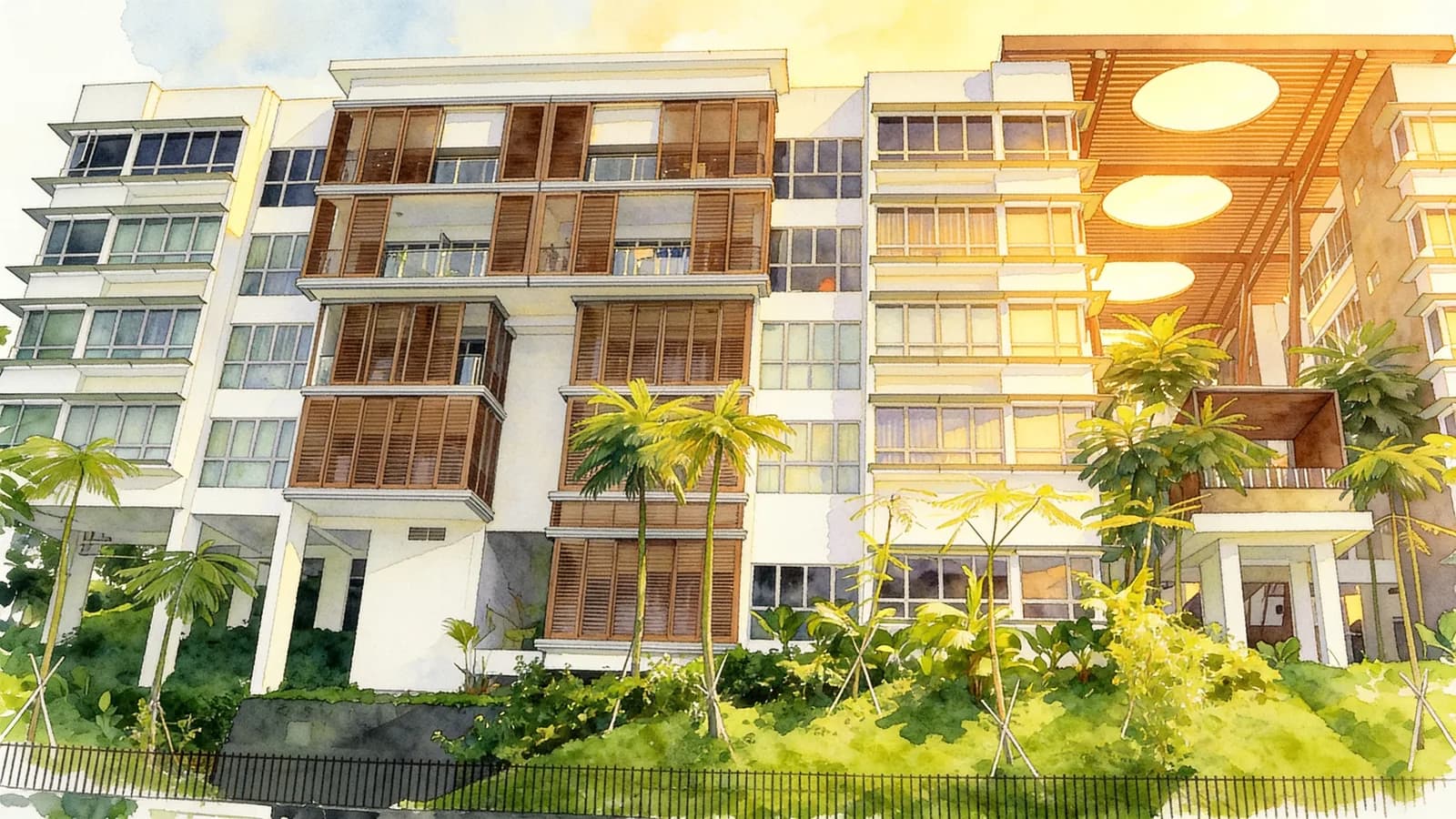 Horizon Residences, a condominium in Queenstown. Illustration is AI-generated.