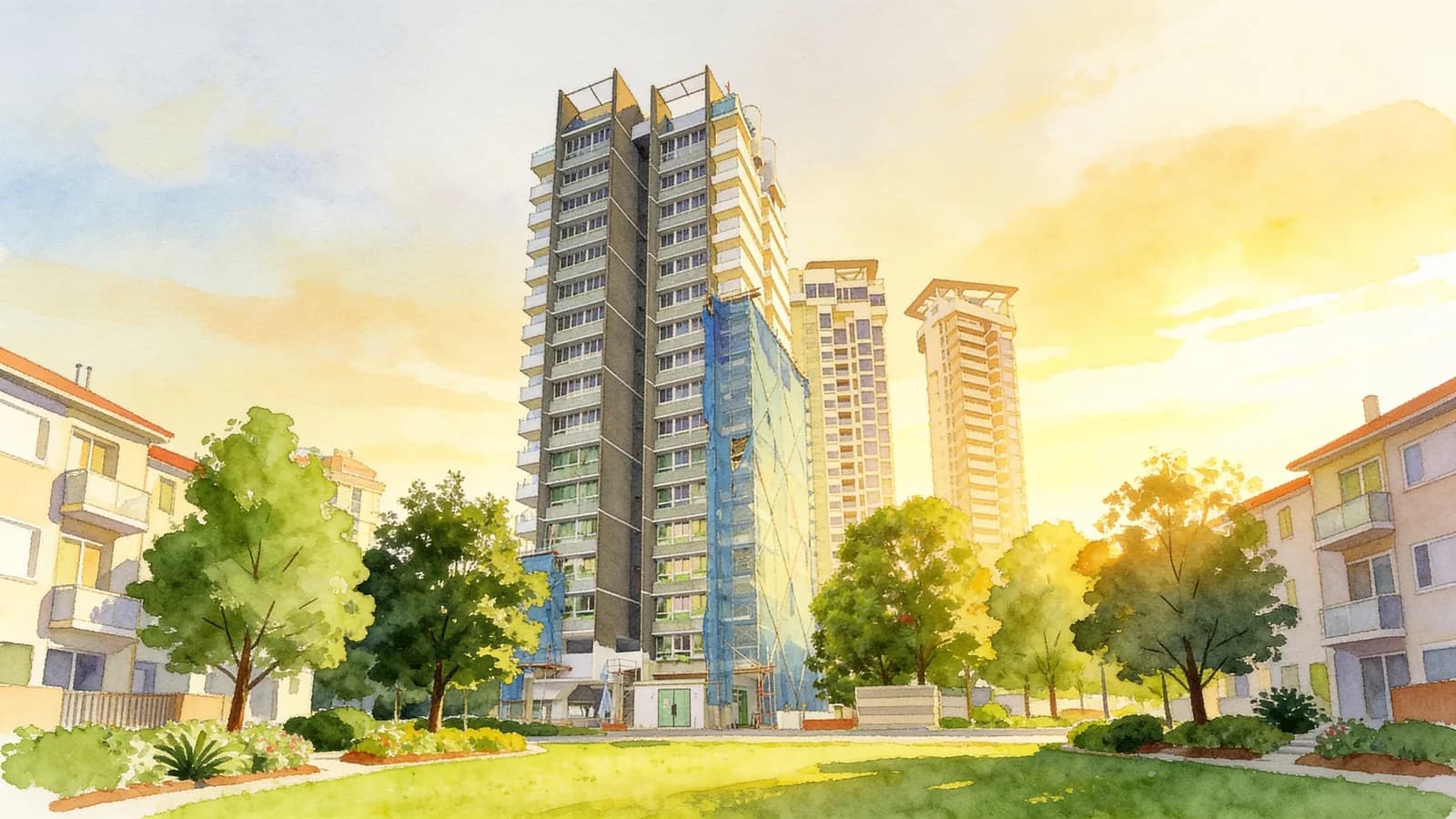 The Mercury, an 18-storey condominium in Tanglin. Illustration is AI-generated.
