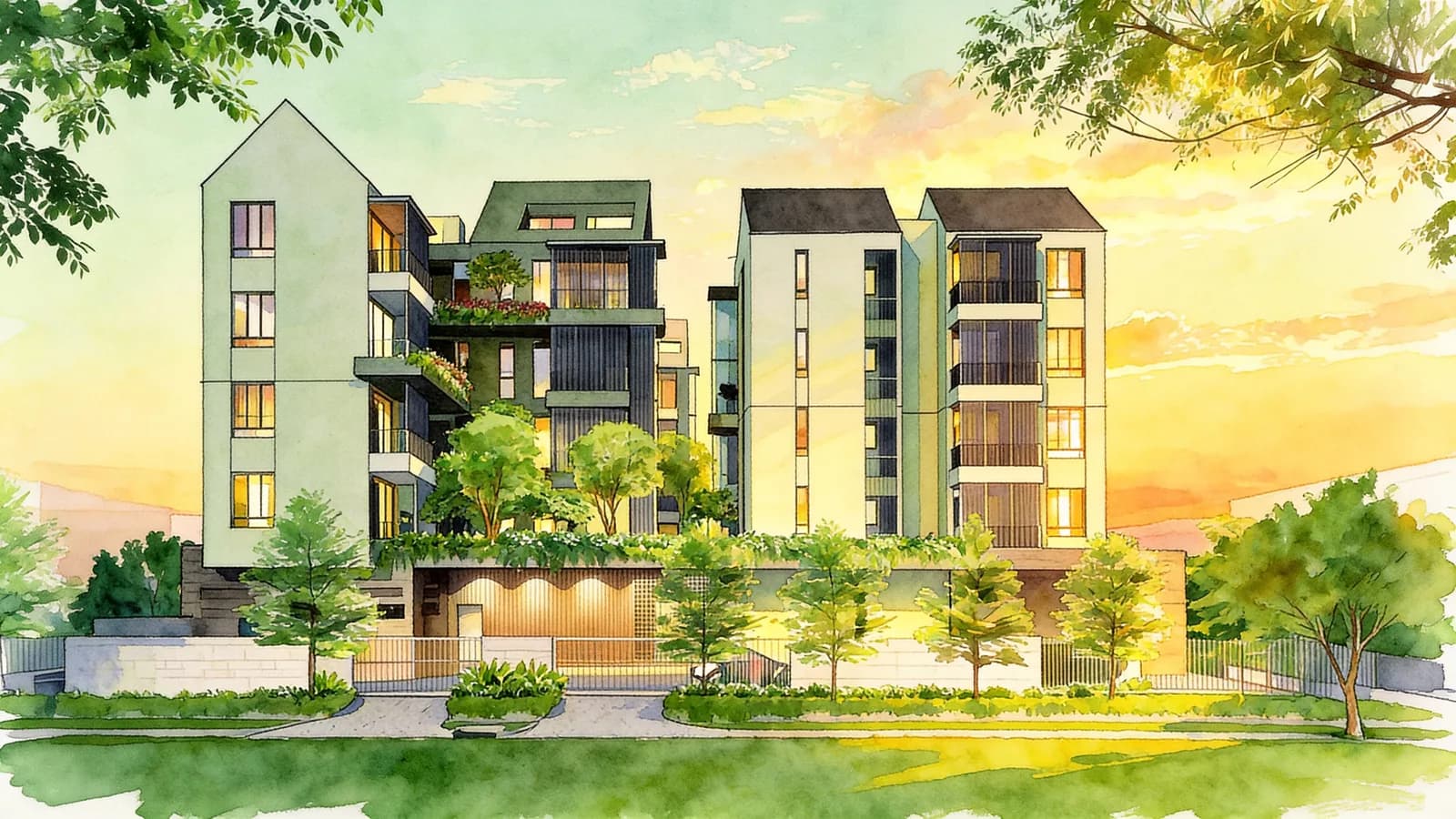 10 Evelyn, a 5-storey condominium in Novena. Illustration is AI-generated.