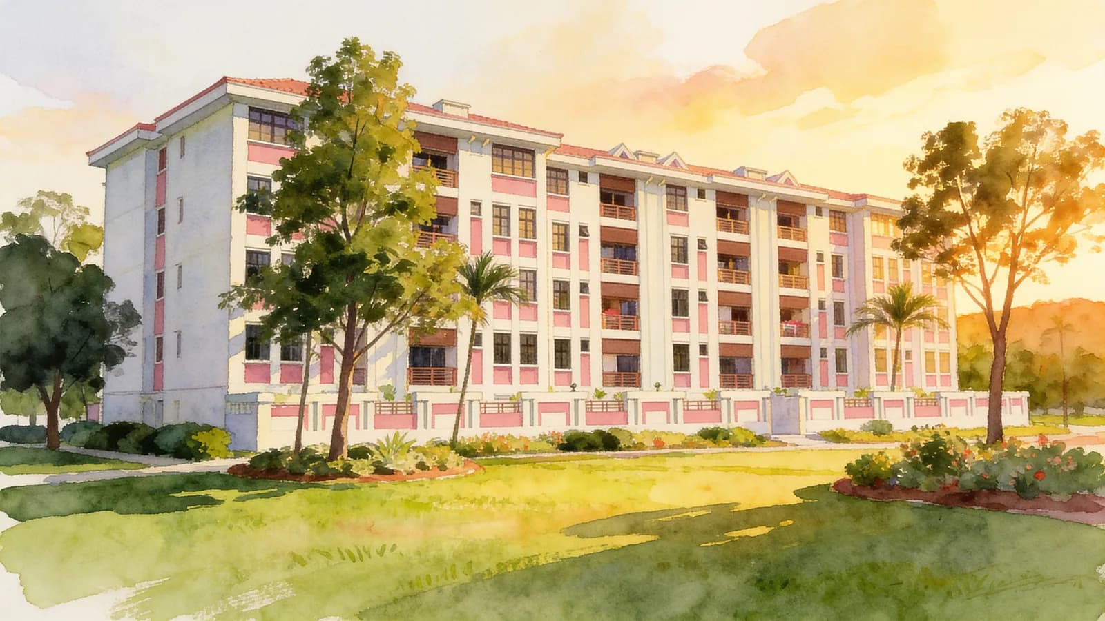 Rosalia Park, a condominium in Serangoon. Illustration is AI-generated.