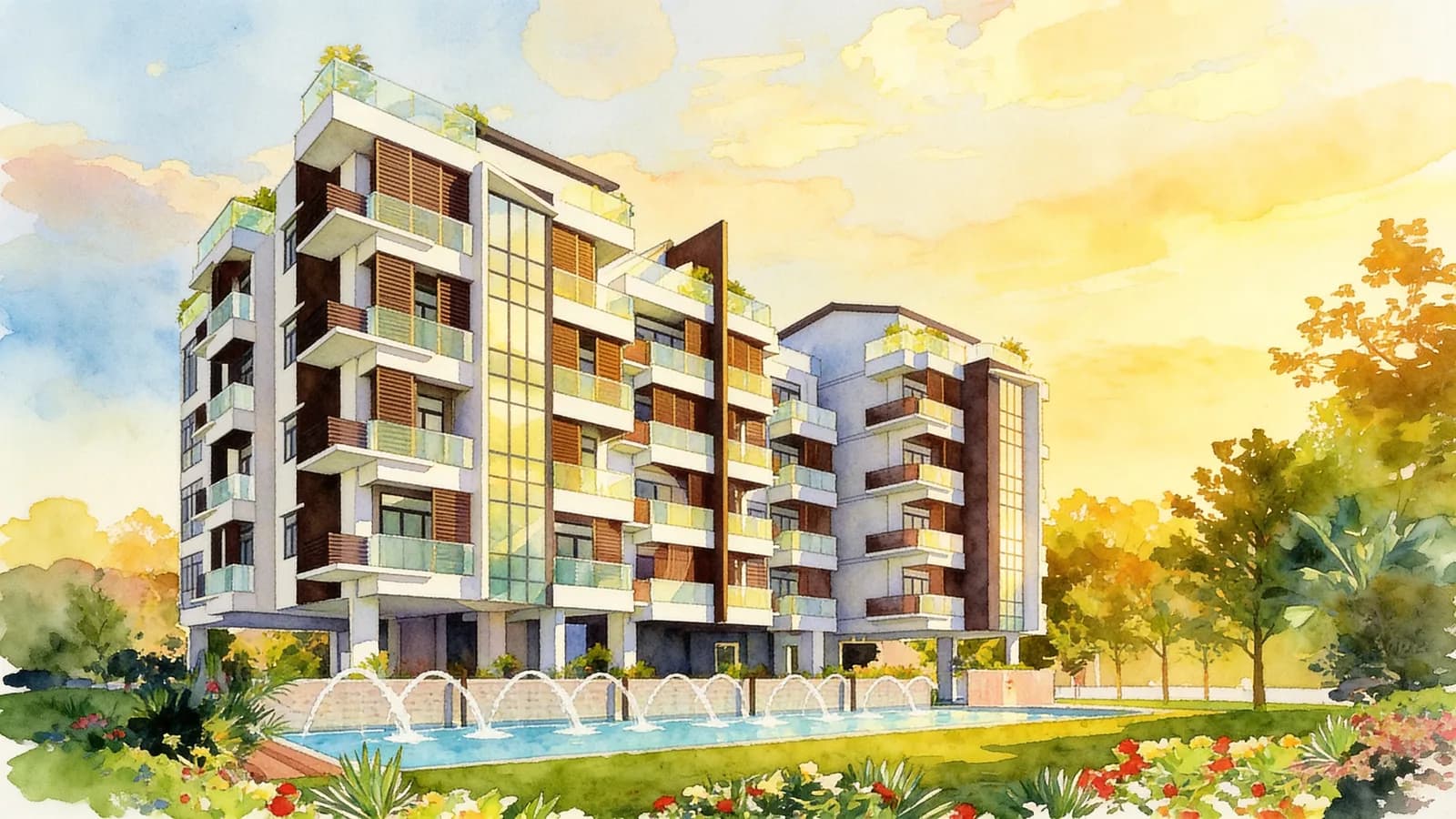Meridian 38, an apartment in Bedok. Illustration is AI-generated.