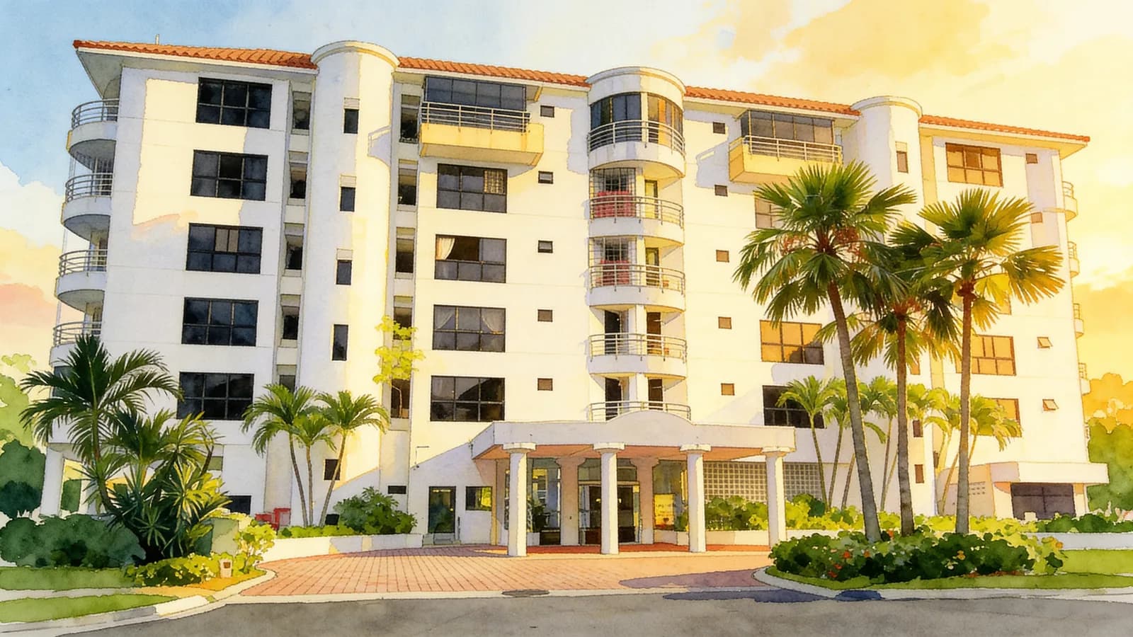 Nouvelle Park, a 10-storey condominium in Hougang. Illustration is AI-generated.