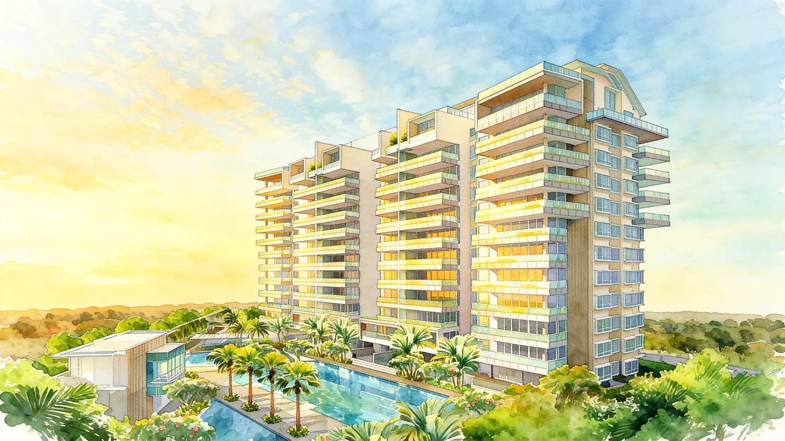 The Orange Grove, a condominium in Tanglin. Illustration is AI-generated.