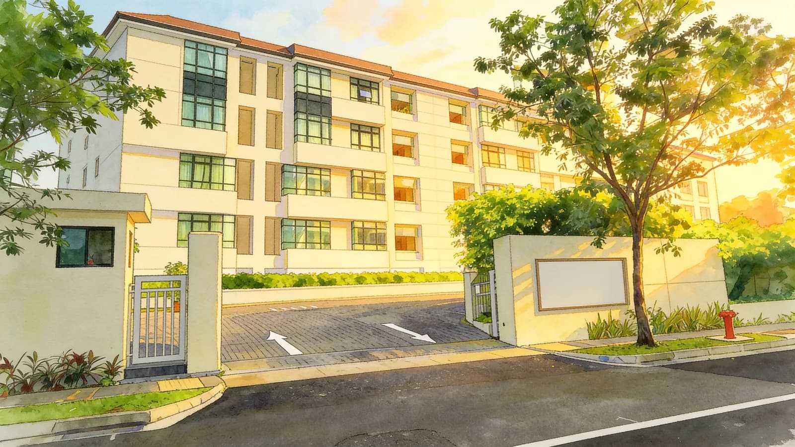 HMLET@Portofino, a condominium in Newton. Illustration is AI-generated.