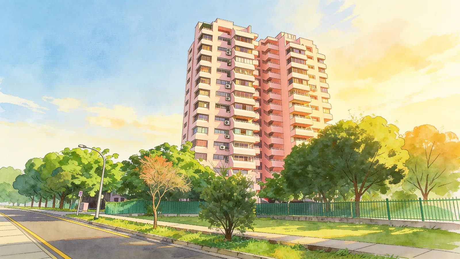 Galaxy Towers, an apartment in Geylang. Illustration is AI-generated.