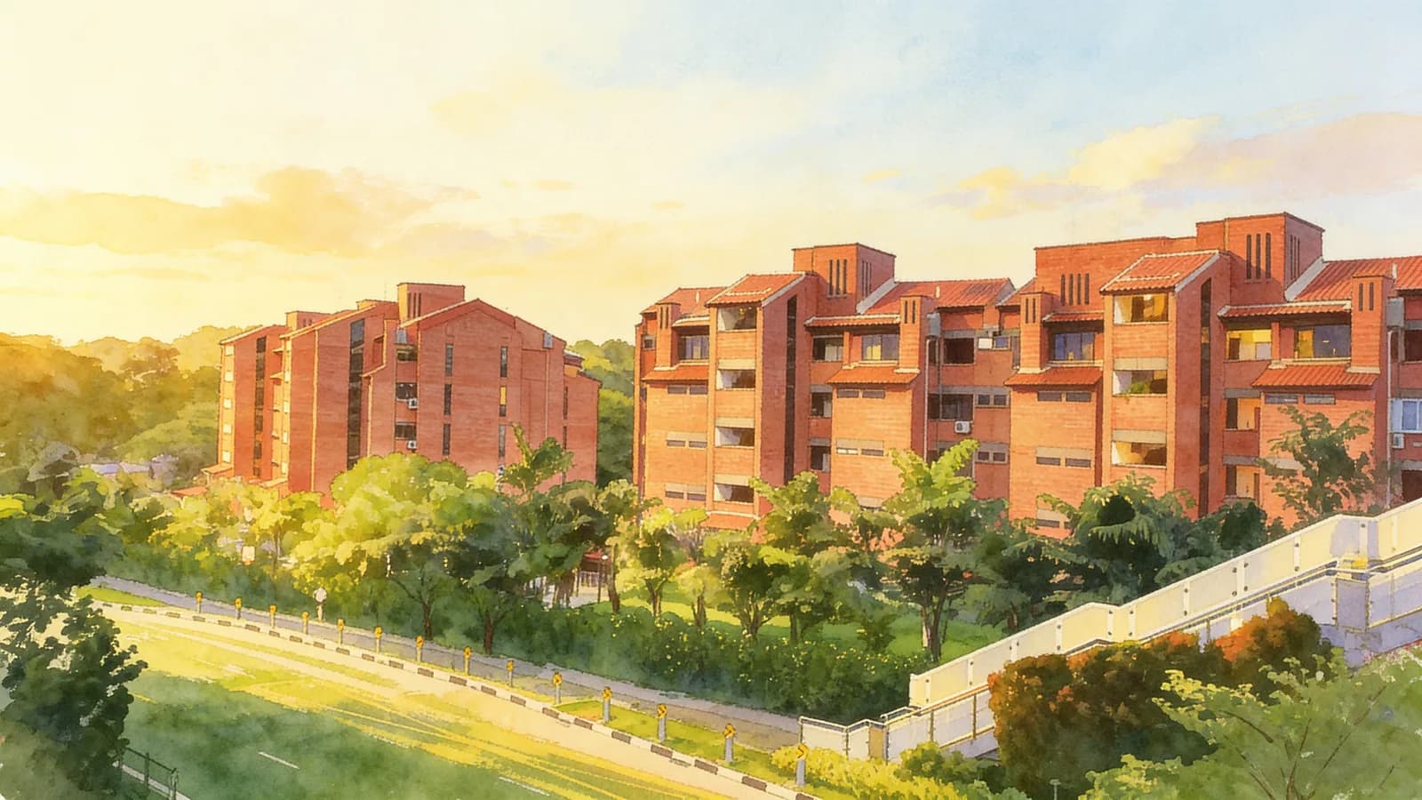 Loyang Valley, a 7-storey condominium. Illustration is AI-generated.