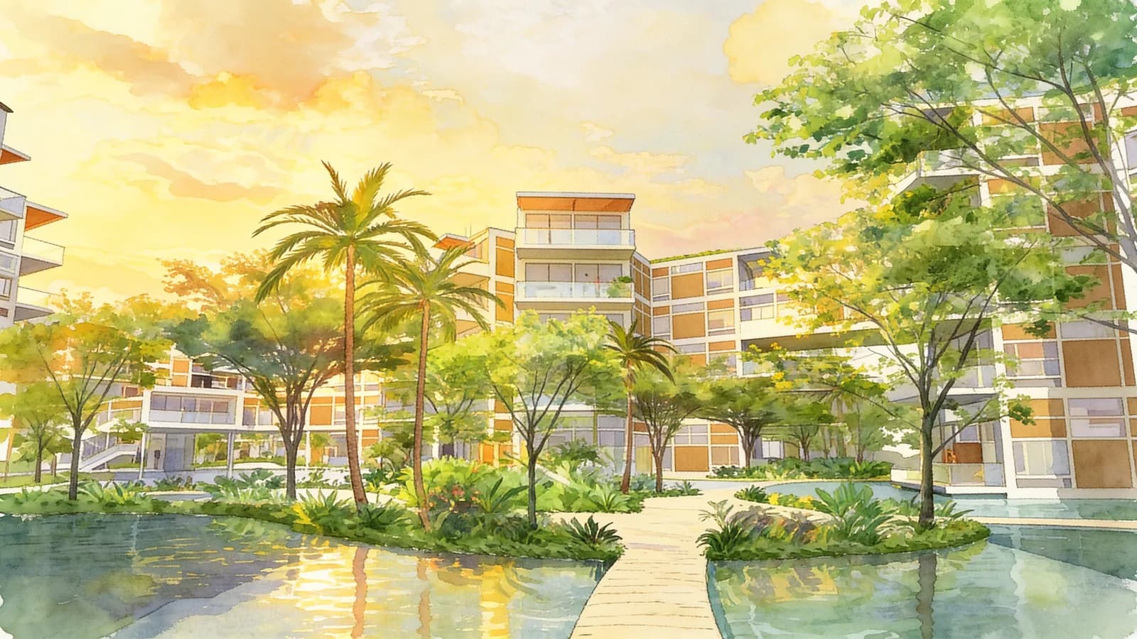 Belle Vue Residences, a 5-storey condominium in River Valley. Illustration is AI-generated.