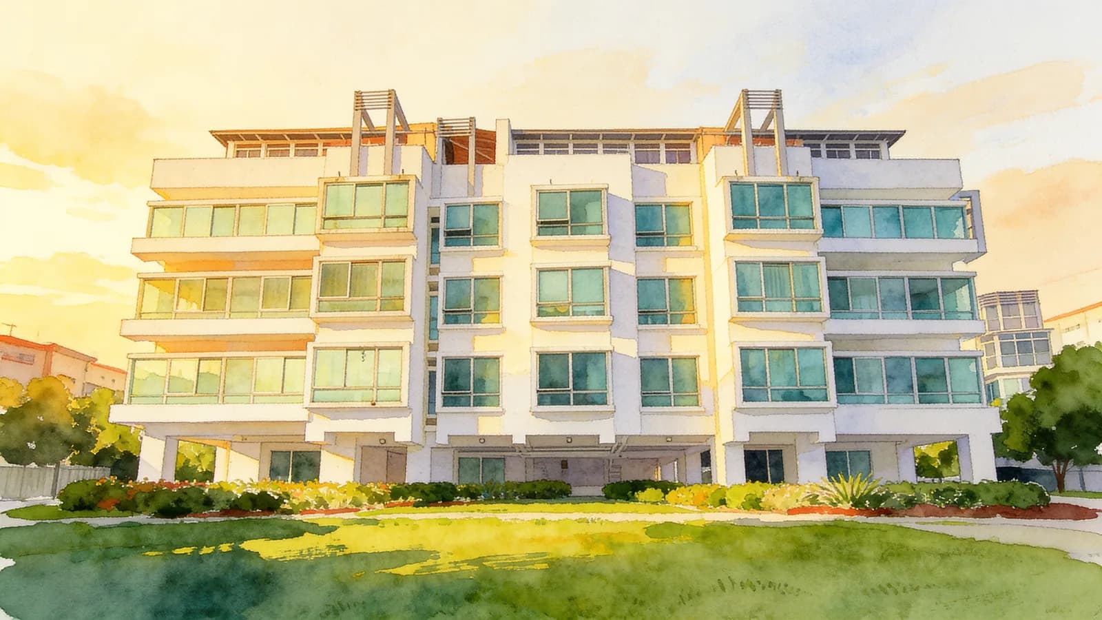 Fruition, a 5-storey condominium in Geylang. Illustration is AI-generated.