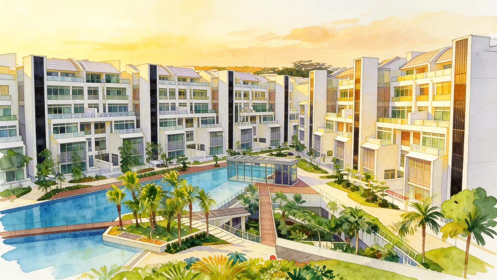 Glentrees, a condominium in Bukit Timah. Illustration is AI-generated.