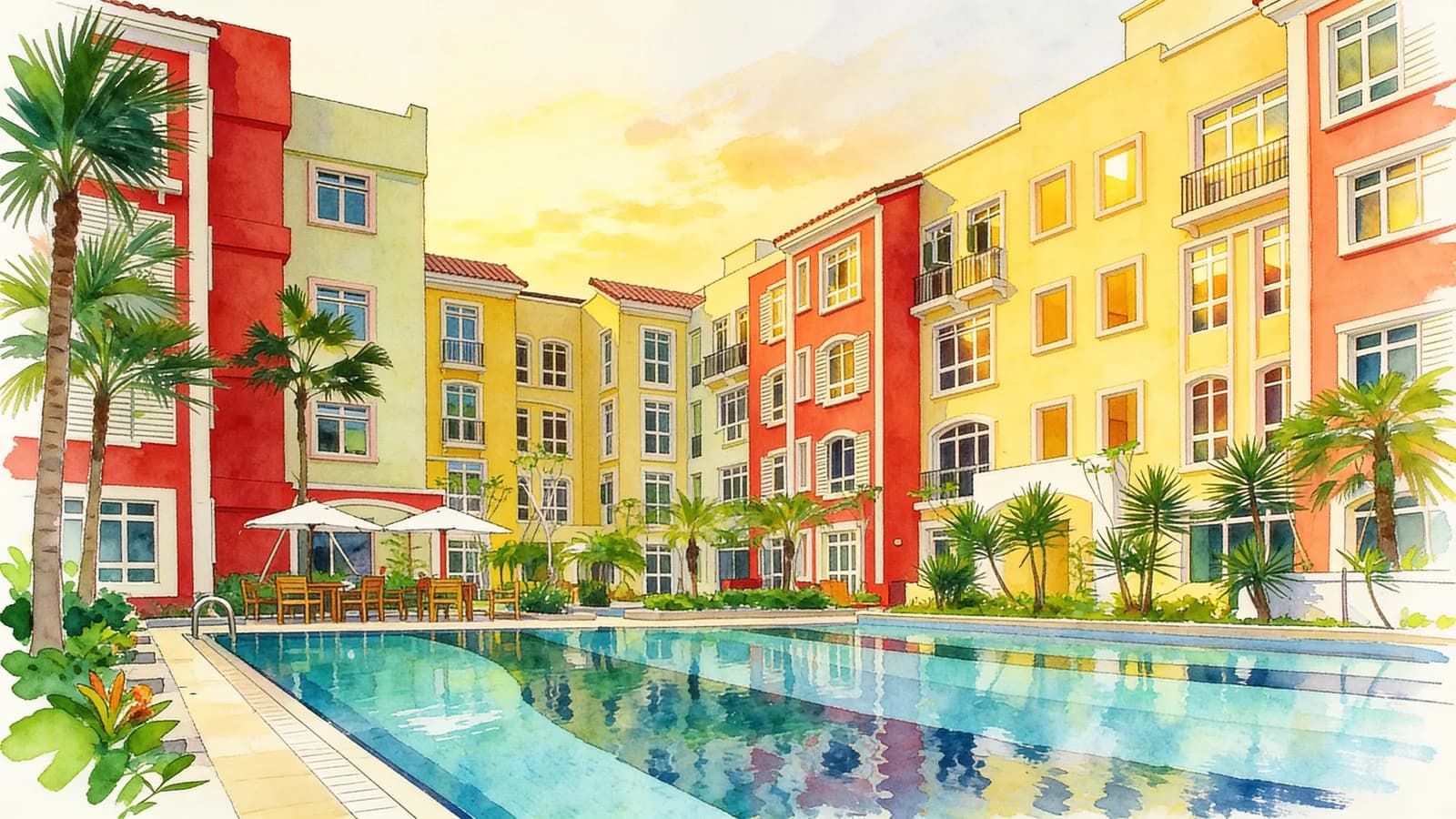 Meadowlodge, a 4-storey condominium in Bukit Timah. Illustration is AI-generated.