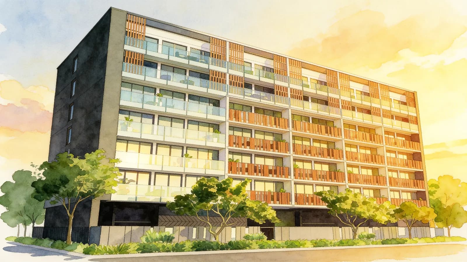 Primedge, a condominium in Geylang. Illustration is AI-generated.