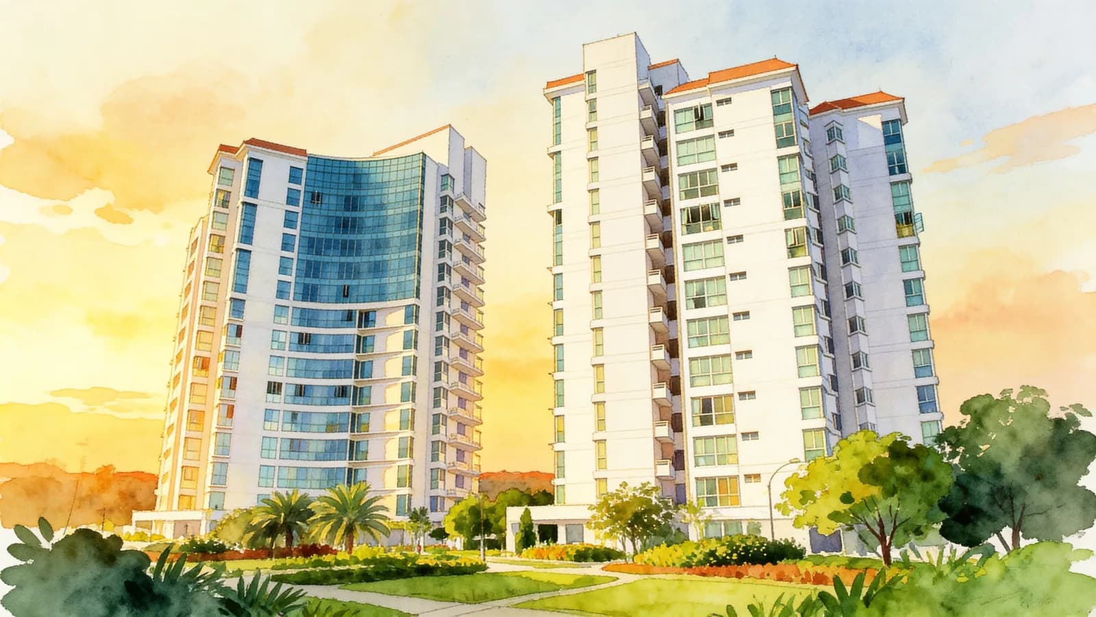 Rafflesia Condominium, a condominium in Bishan. Illustration is AI-generated.