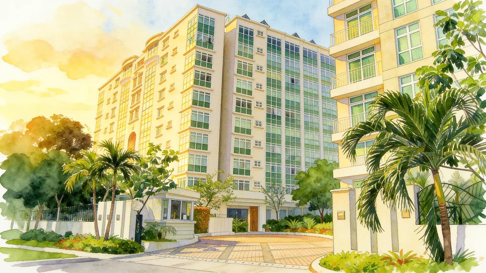 The Aston, a condominium in Tanglin. Illustration is AI-generated.