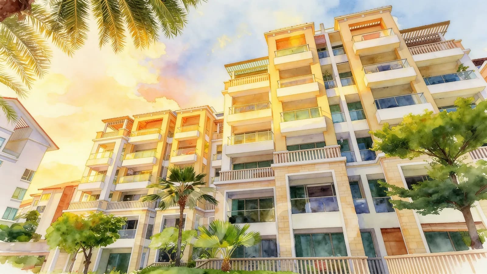 The Berth By The Cove, a 6-storey condominium in Southern Islands. Illustration is AI-generated.