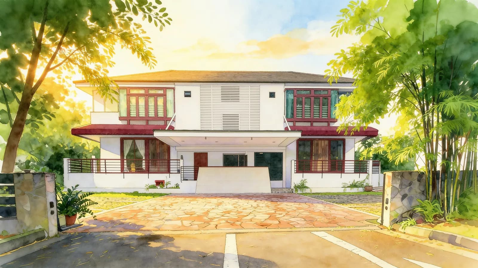 Sylvan Lodge, an apartment in Bukit Timah. Illustration is AI-generated.