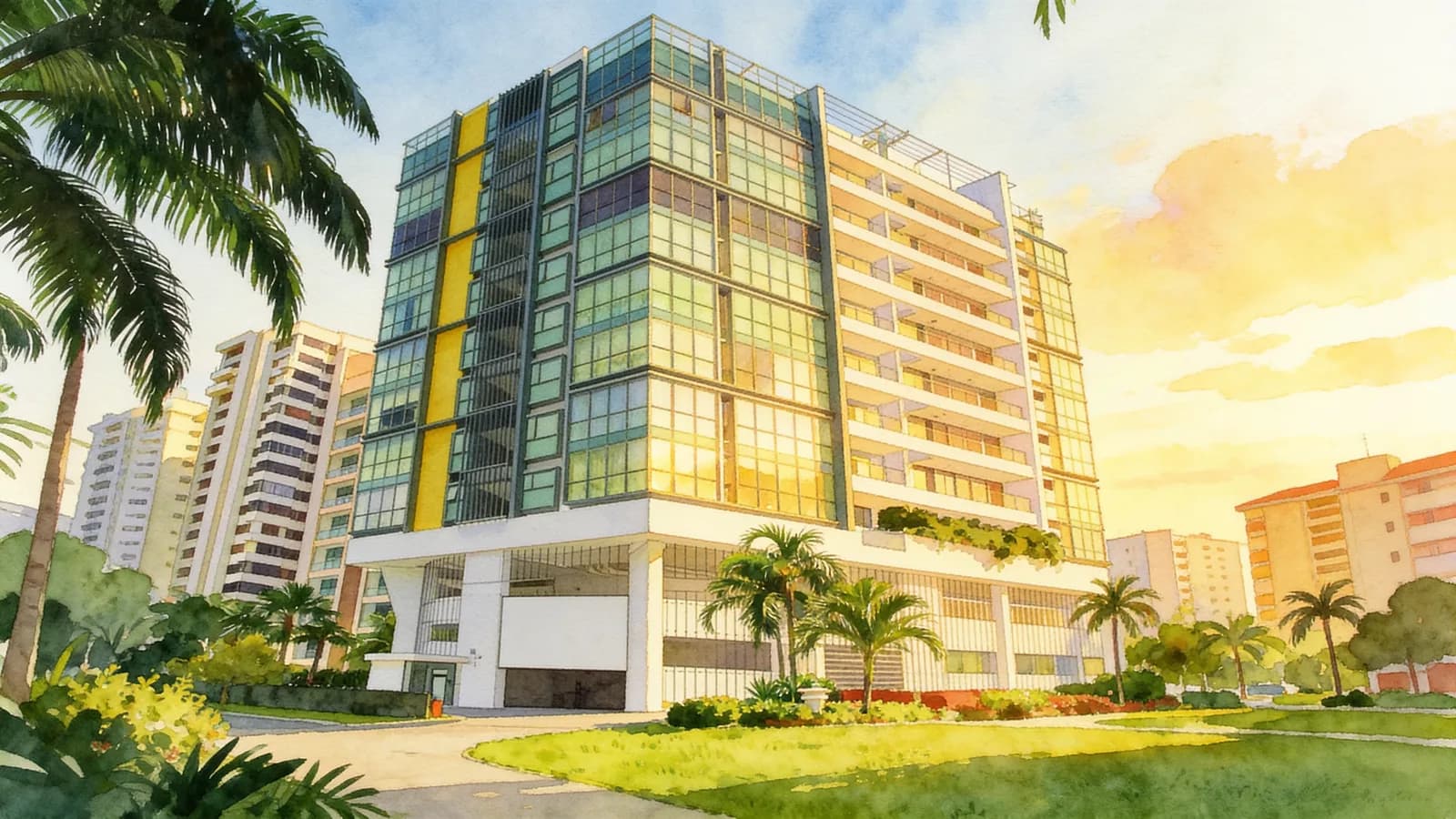 Arthur 118, a 17-storey apartment in Marine Parade. Illustration is AI-generated.