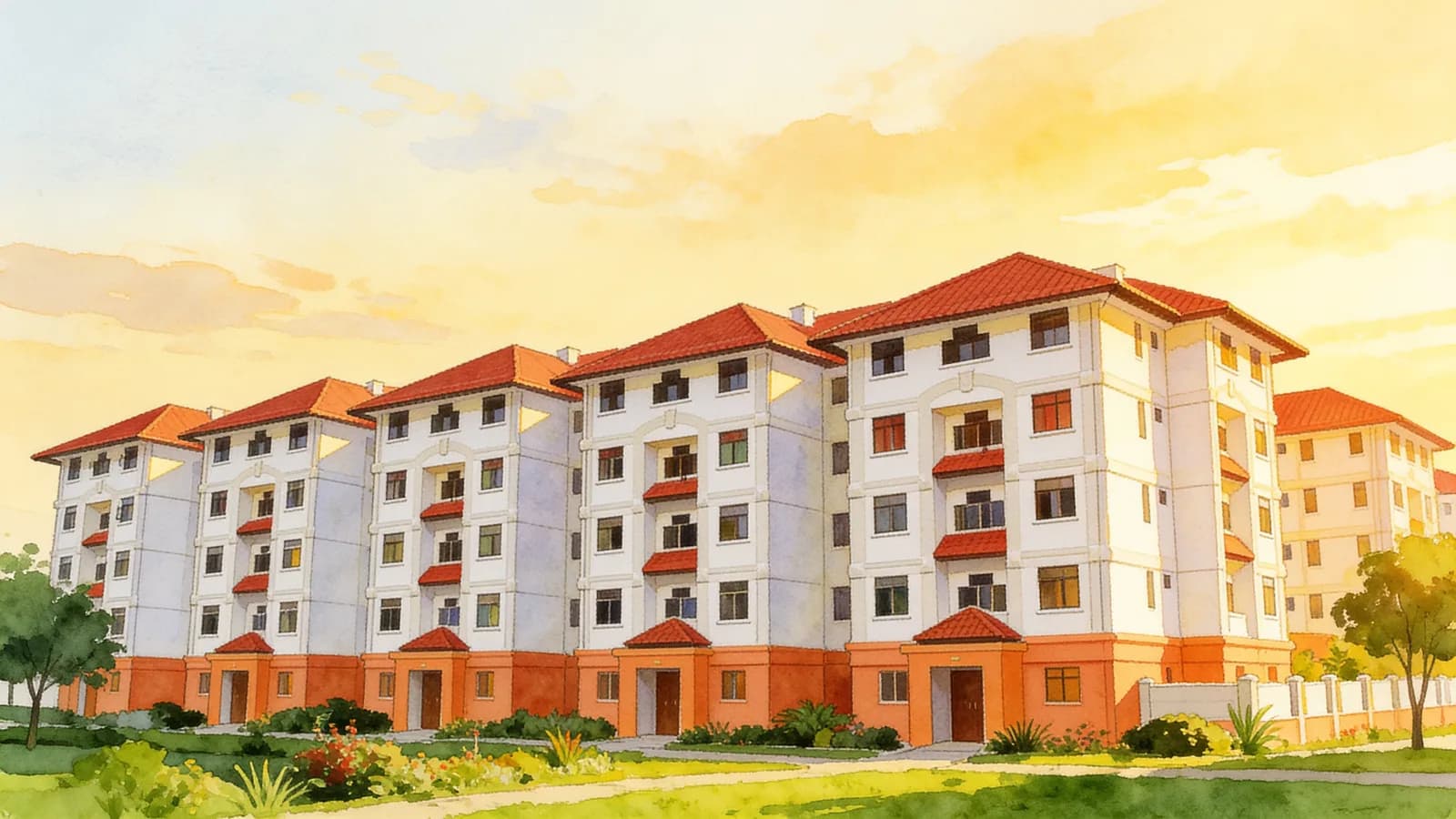 Acacia Lodge, an apartment in Bukit Batok. Illustration is AI-generated.