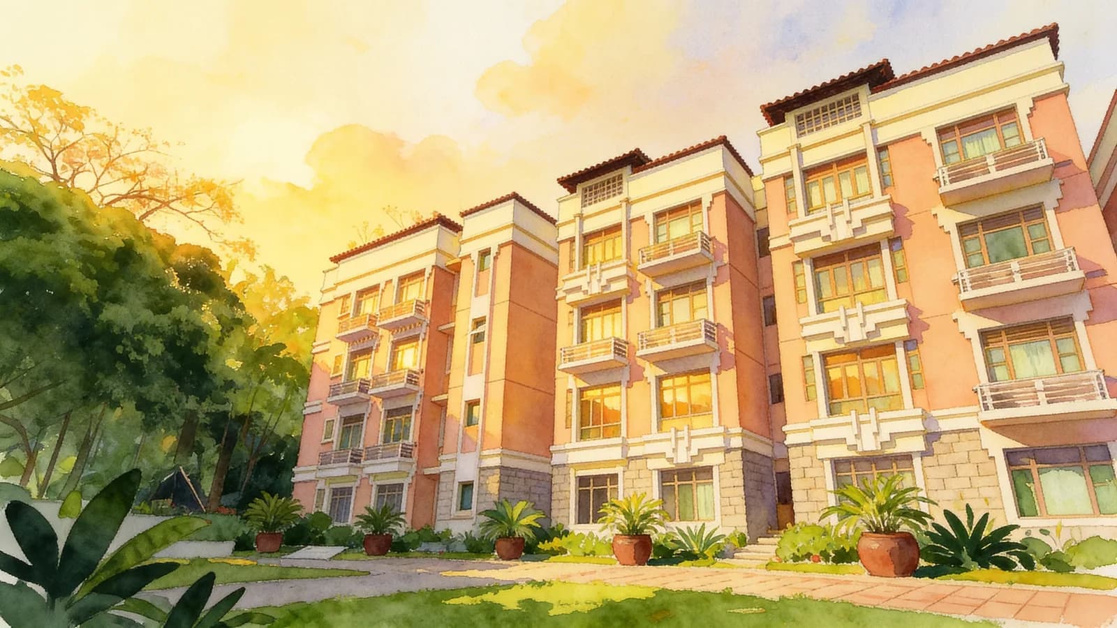 St. Martin Residence, a 4-storey condominium in Tanglin. Illustration is AI-generated.