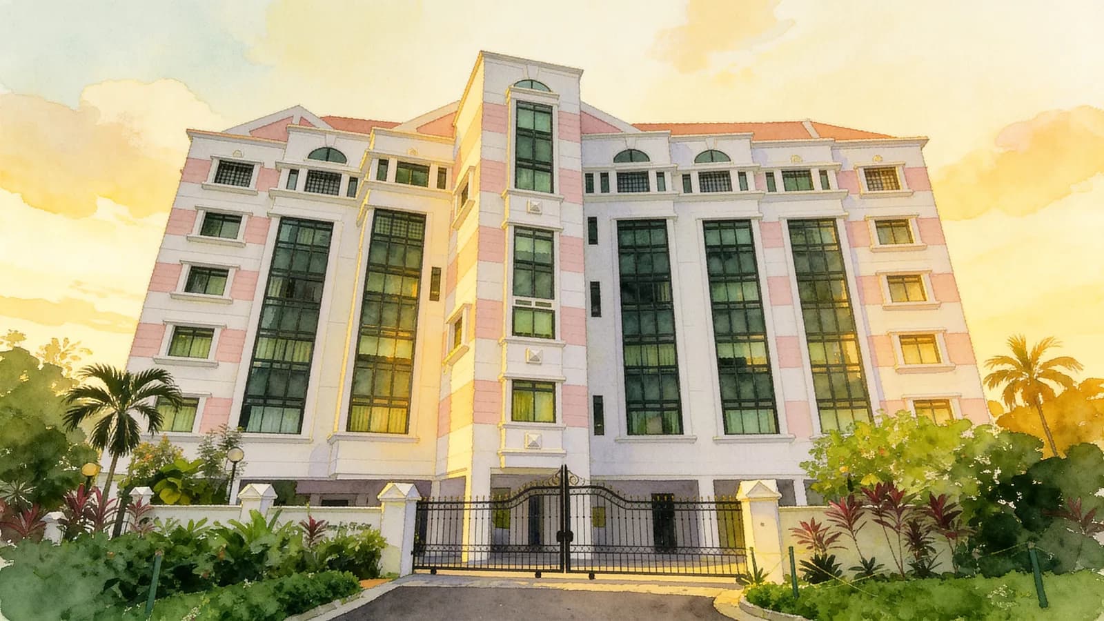 St Thomas Court, a condominium in River Valley. Illustration is AI-generated.