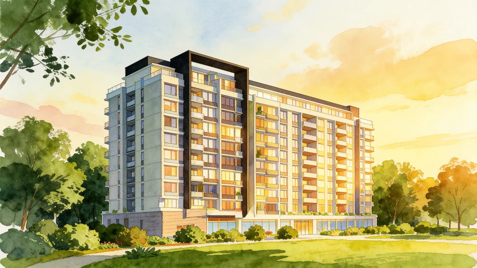 Centra Heights, a 13-storey condominium in Geylang. Illustration is AI-generated.