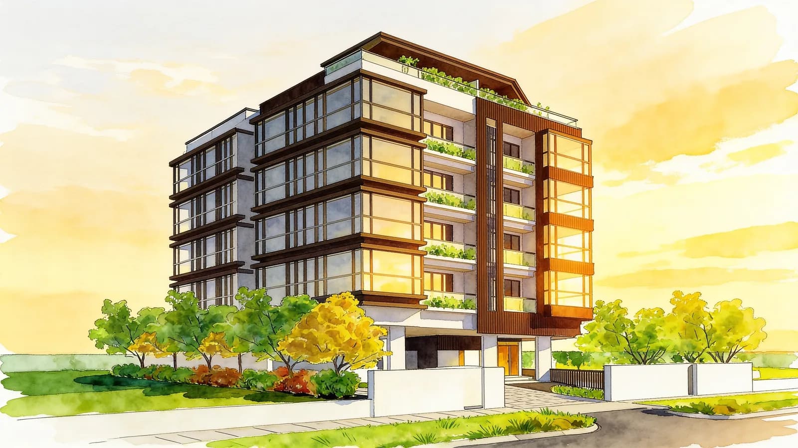 Dunman Regency, a 5-storey condominium in Geylang. Illustration is AI-generated.