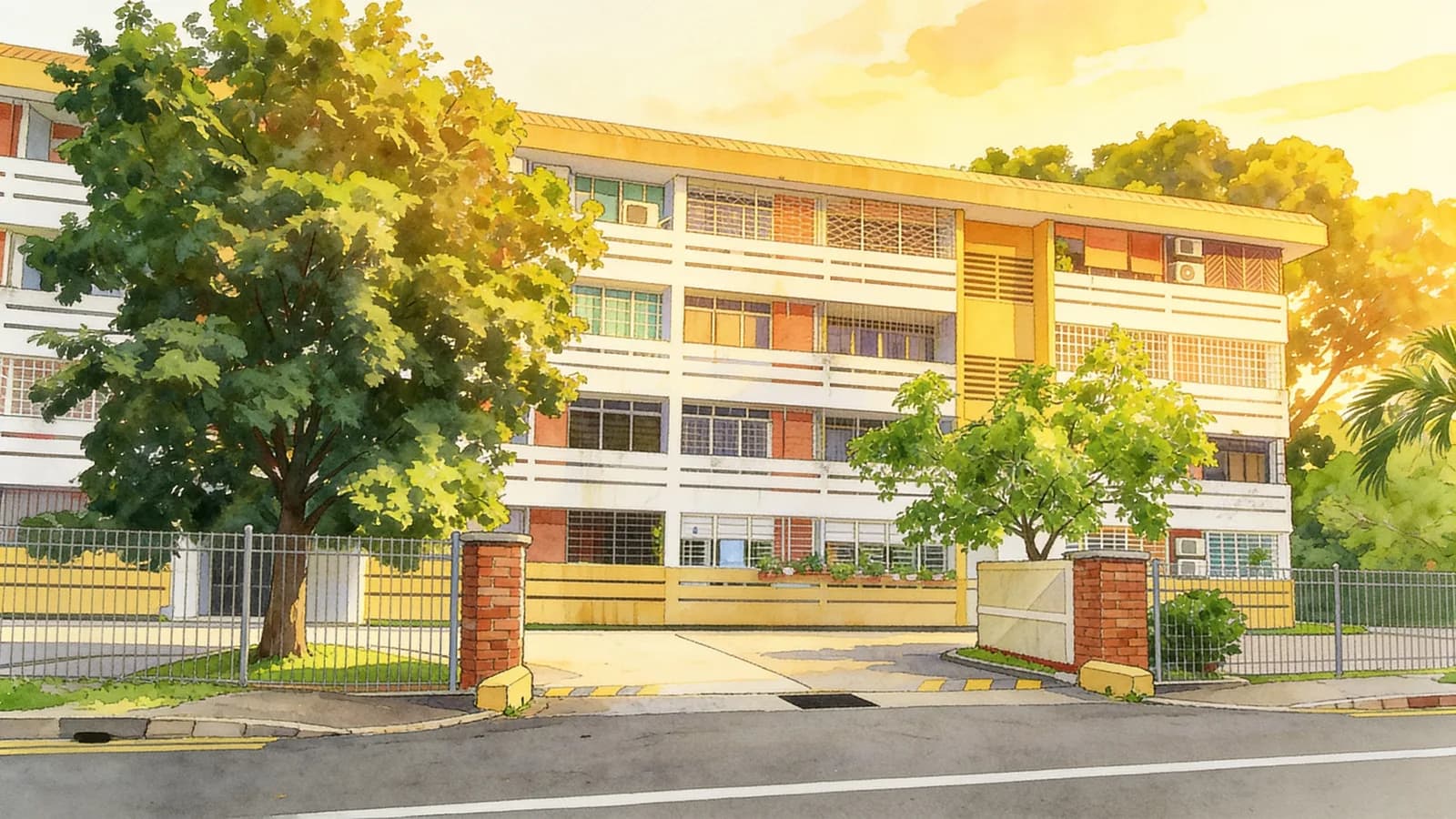 Happy Mansion, an apartment in Geylang. Illustration is AI-generated.
