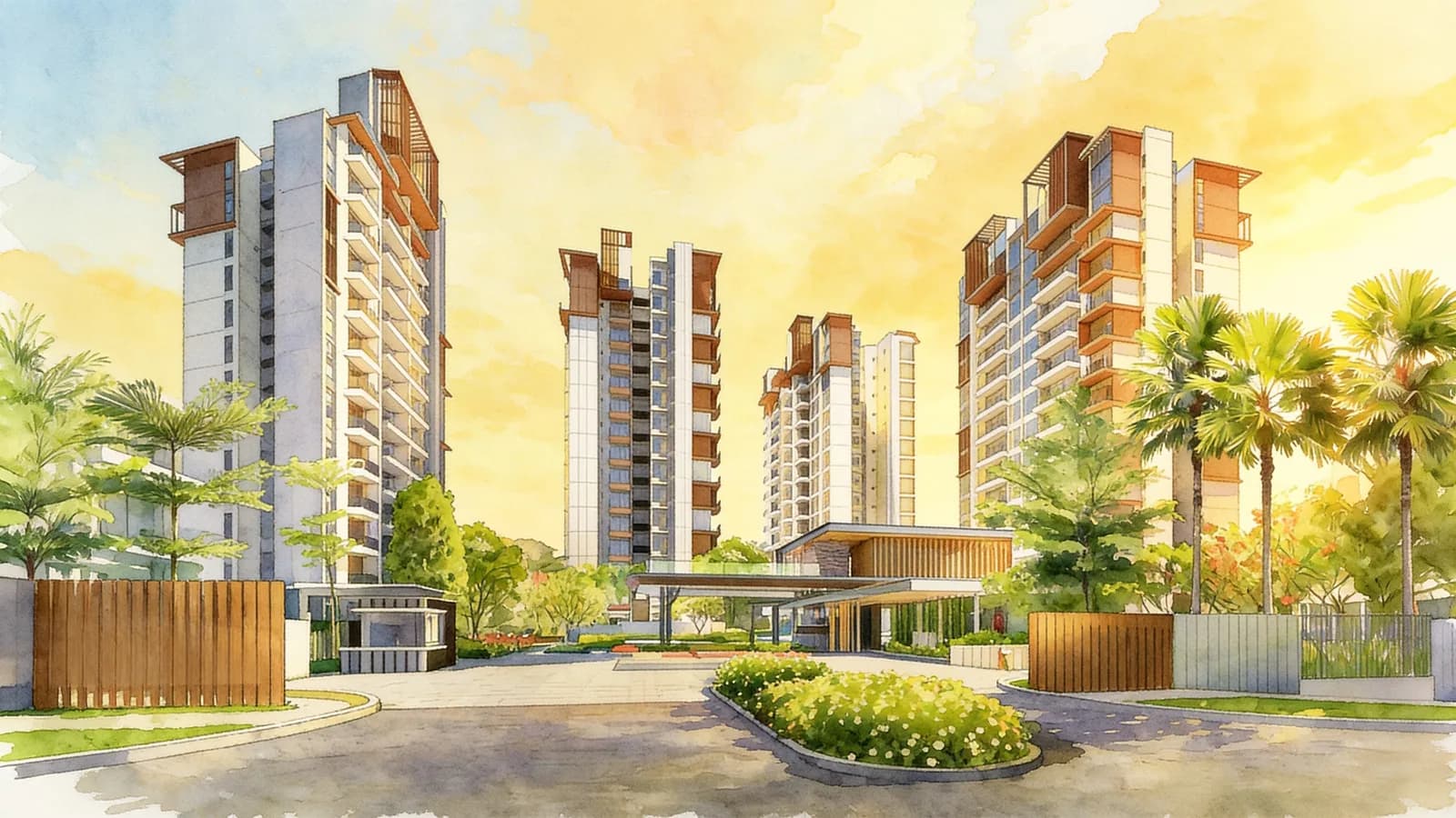The Skywoods, a 15-storey condominium in Bukit Panjang. Illustration is AI-generated.