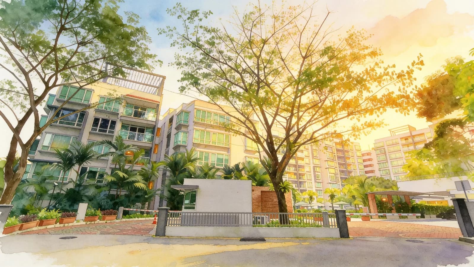 The Raintree, a 10-storey condominium in Bukit Panjang. Illustration is AI-generated.