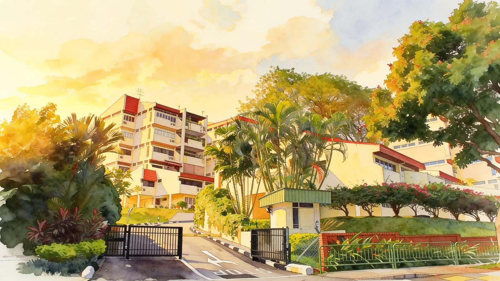 Clementi Park, a development in Clementi. Illustration is AI-generated.